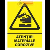 Indicatoare pentru materiale corozive